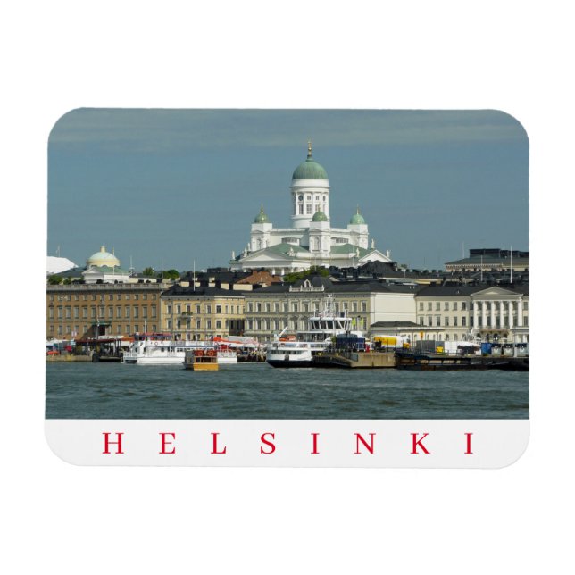 Helsingfors hamn- och katedralkylmagnet magnet (Horisontell)