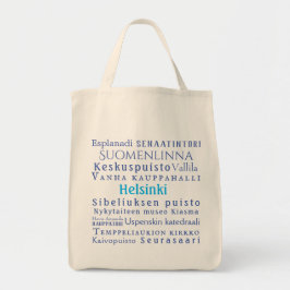 Helsingfors Landmarks Tote Bag Tygkasse