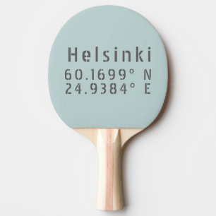 Helsingfors Latitude Longitud Pingisracket