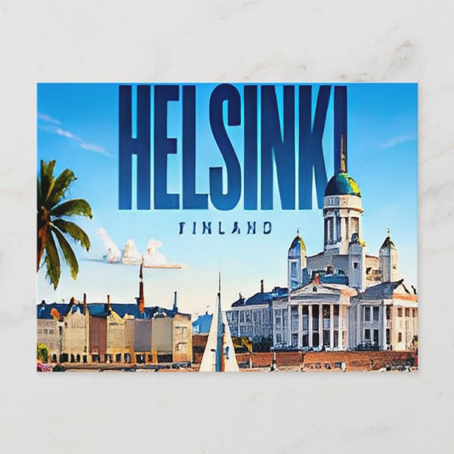 ❄️ Helsingfors Modern Strandstadsstil ❄️ Vykort (Framsida)