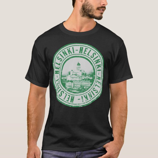 Helsingfors Pride Frimärke T Shirt (Framsida)