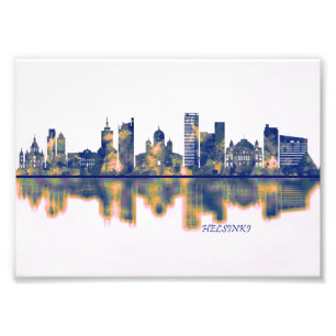 Helsingfors Skyline Fototryck