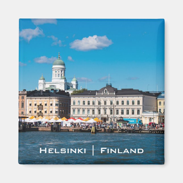 Helsingfors Skyline Magnet (Framsidan)