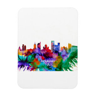 Helsingfors Skyline Magnet