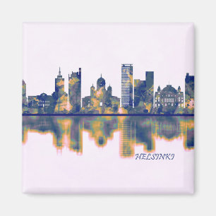Helsingfors Skyline Magnet