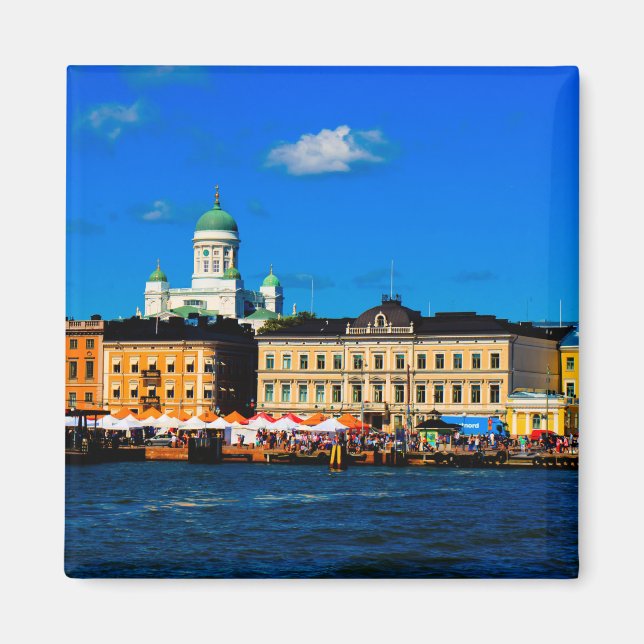 Helsingfors Skyline Magnet (Framsidan)