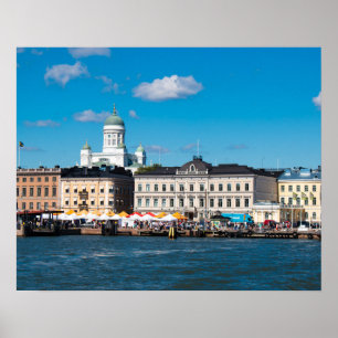 Helsingfors Skyline Poster