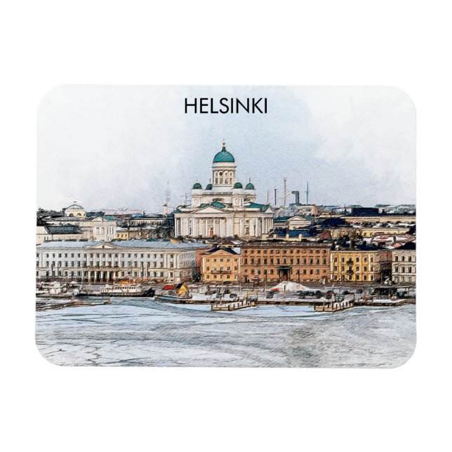 Helsingfors stad, Panorama-vy Magnet (Horisontell)