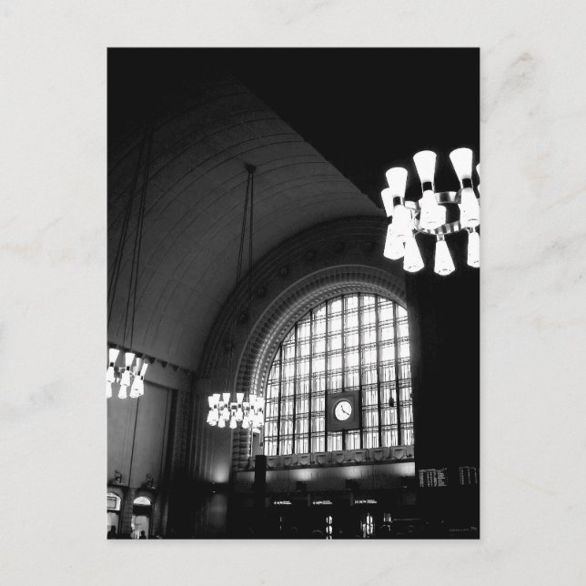 Helsingfors stad station vykort (Framsida)