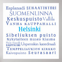 Helsingforsmarkens värde Poster Pappert (projektio