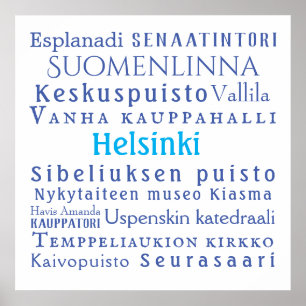 Helsingforsmarkens värde Poster Pappert (projektio