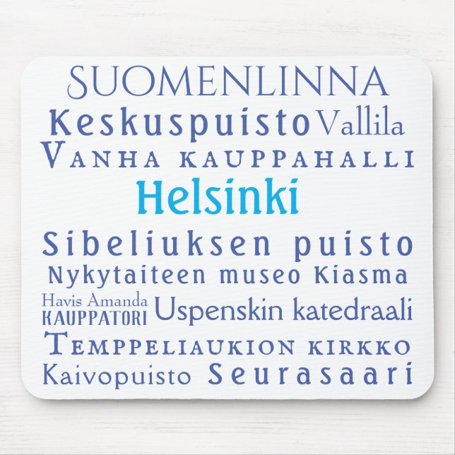 Helsingforsmarkeringar Musmatta (Framsidan)