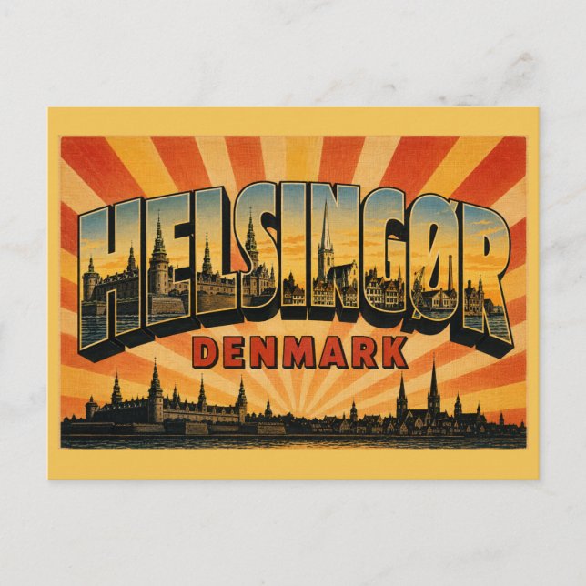 Helsingør Danmark Kronborg Slott Vykort (Framsida)