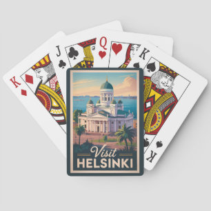 Helsinki Finland Katedral Resa Konst Vintage Casinokort