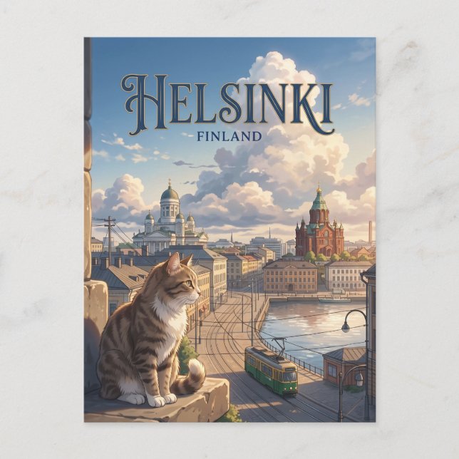 Helsinki Finland Vykort (Framsida)