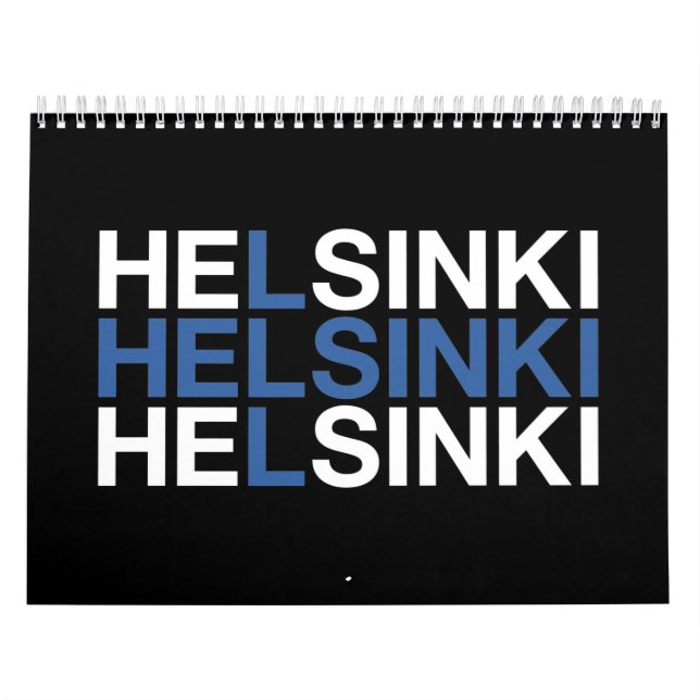 HELSINKI Finska Flagga Kalender (Omslag)