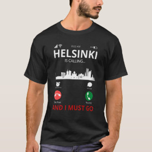Helsinki kallar Finland present T Shirt