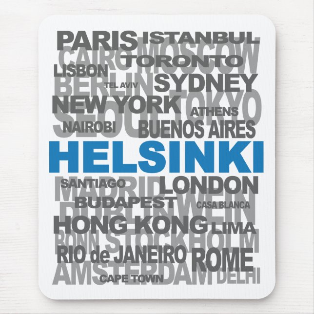 HELSINKI och andra städer moussat Musmatta (Framsidan)