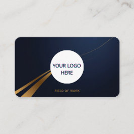 Helt Anpassade djupt blått och Guld Visitkort