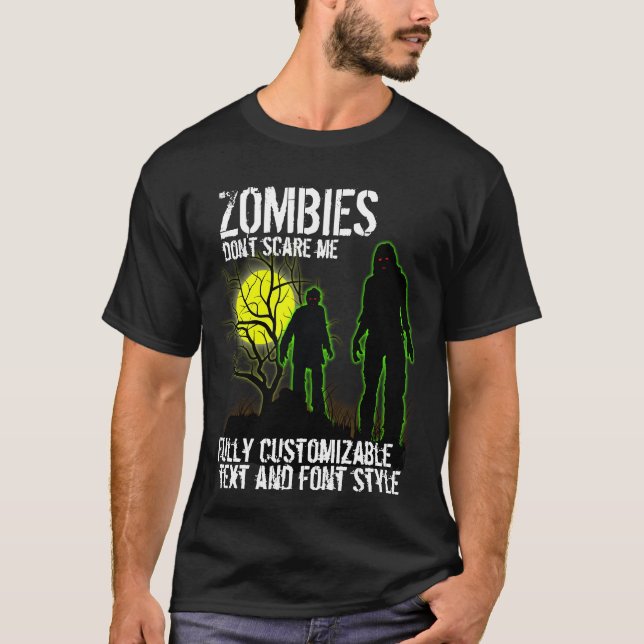 Helt Anpassade Halloween-design med Zombies T Shirt (Framsida)