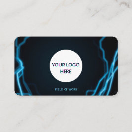 Helt Anpassade, svart och blå blixt Visitkort