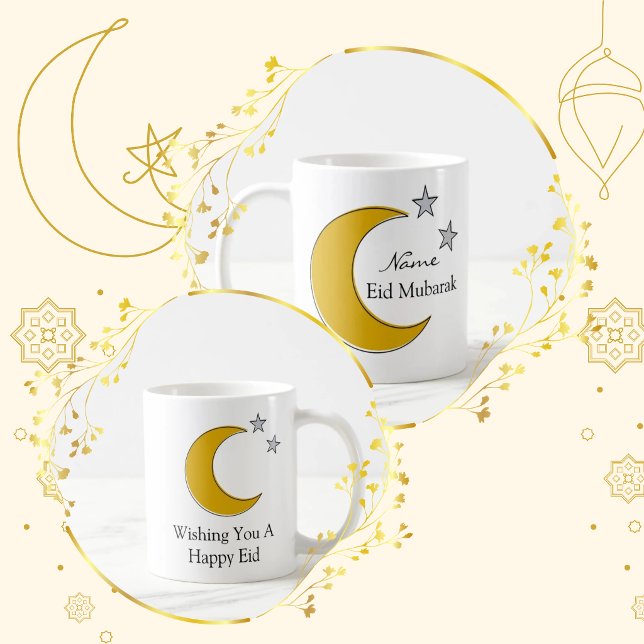 Helt Anpassningsbar Eid-mugg - Eid Mubarak Kaffe K Kaffemugg (Skapare uppladdad)