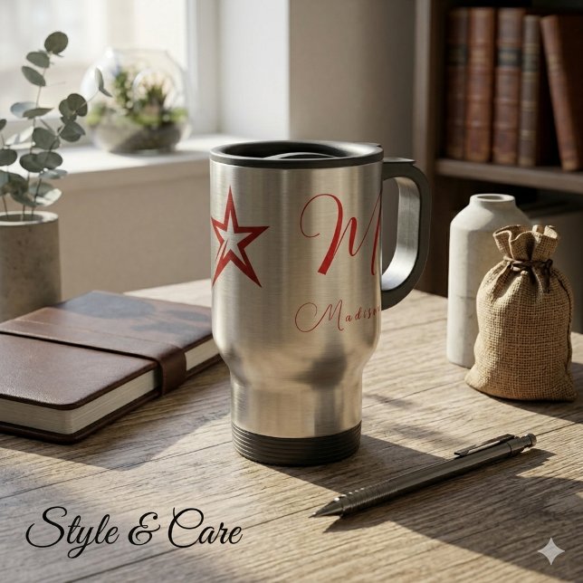 Helt anpassningsbar stilren res-/pendlarmugg för v resemugg (Fully Customizable Stylish Brand Travel Commuter Travel Mug)