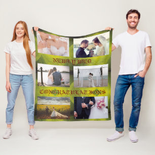 Helt anpassningsbara för den nya Wed Fleece Blanke