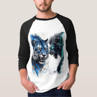 helt ärmad t-shirt vit och svart färg