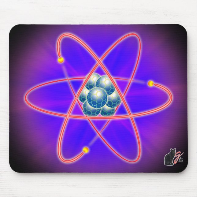 Helt atommusknapp musmatta (Framsidan)