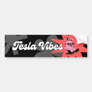 Helt äventyrlig dekal för Teslas stötfångare!