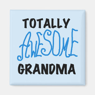 Helt Awesome Mormor - Blå T-shirts och presenter Magnet