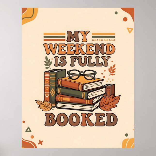 Helt bokad utformning av helg poster (Framsidan)