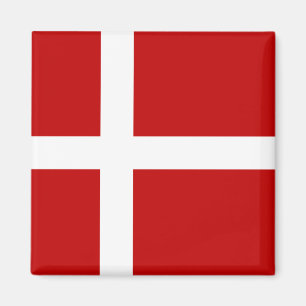 Helt Danmark Flagga Magnet