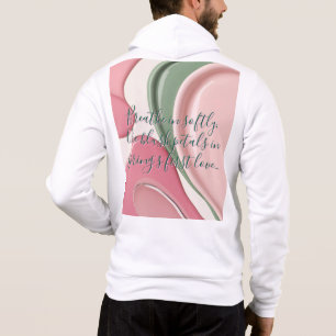 Helt dragkedja hoodie i stilren grafik t shirt