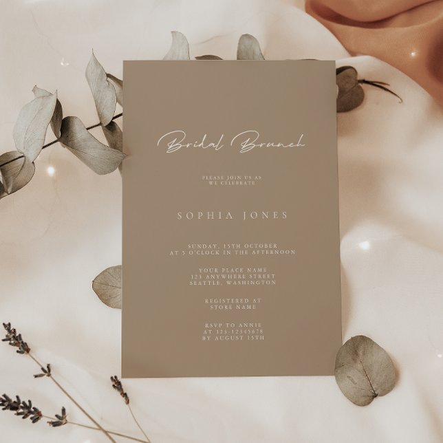 Helt enkelt Elegantens inbjudan till Brunch-Möhipp (Skapare uppladdad)