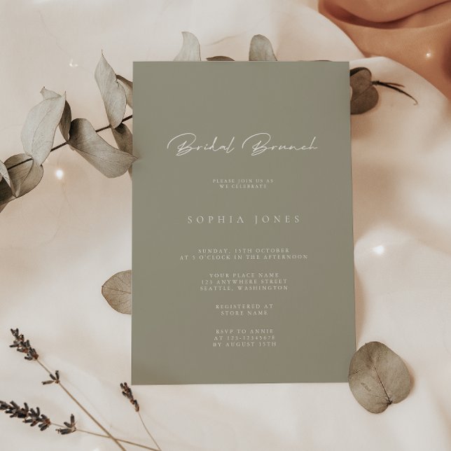 Helt enkelt Elegantens inbjudan till Brunch-Möhipp (Skapare uppladdad)