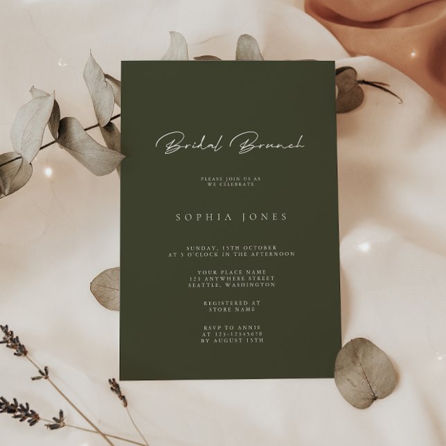 Helt enkelt Elegantens inbjudan till Brunch-Möhipp (Skapare uppladdad)