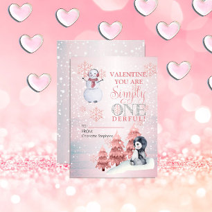Helt enkelt fantastiska Valentineser Classroom Anteckningskort