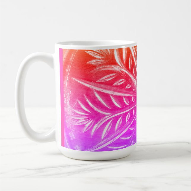 Helt enkelt färglös, mönstrad kaffe Mugg (Vänster)