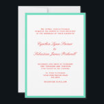 Helt enkelt inbjudan till provbröllop i färg gräns<br><div class="desc">Önska dina gäster med de här inbjudningarna från elegant bröllop. Texten är inställd i klassiska teckensnitt med ett enkelt färg gräns. De här bröllopsinbjudningarna är platta kort och de komar med kuvert.</div>