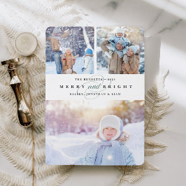 Helt enkelt Merry | 3 Fotot-Helgdag Julkort