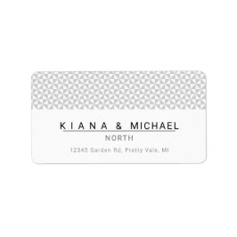 Helt enkelt minimalistiskt Bröllop Black ID523 Adressetikett