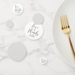 Helt enkelt minimalistiskt Bröllop-tack, svart ID5