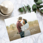Helt enkelt storslagen inbjudan till monogram foto<br><div class="desc">Bara en inbjudan till eleganten för din speciella dag. Besök vår webbplats på www.berryberrysweet.com om du vill ha snyggt för kontorsdesign och personlig.</div>