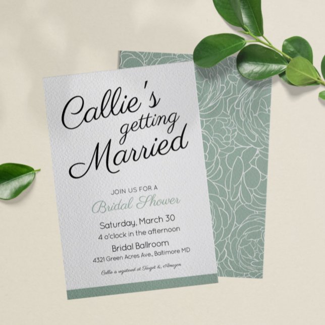 Helt enkelt vackra Inbjudningskort för möhippan (Skapare uppladdad)