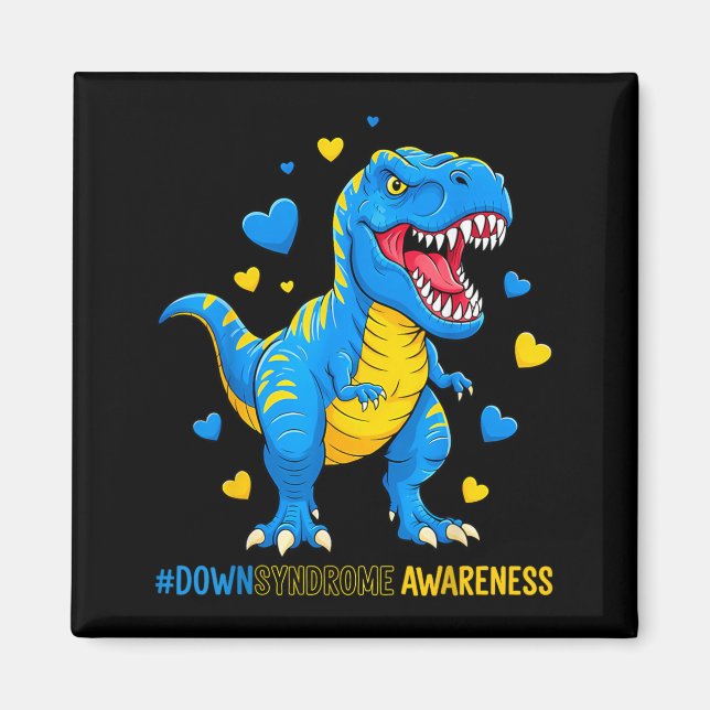 Helt Fantastisk Dinosaur Downs Syndrom Magnet (Framsidan)