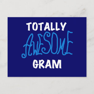 Helt fantastiska Gram Blå T-shirts och presenter Vykort