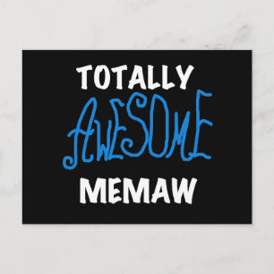 Helt fantastiska Memaw-blå t-shirts och presenter Vykort