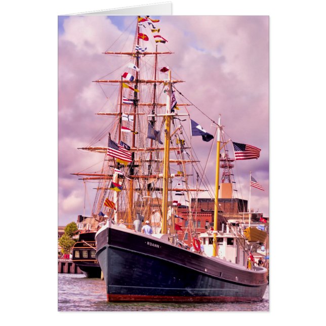 Helt flaggad hälsningskort (Framsidan)